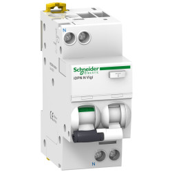 A9D31640 - Disjoncteur différentiel Schneider phase neutre 1P+N 40A 30mA Type AC - 6kA - 2 modules - Acti9 iDPN Vigi