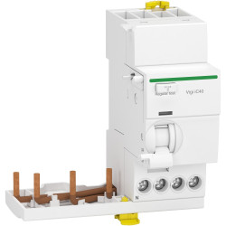 A9Y84740 - Bloc différentiel Schneider Vigi iC40 (iDT40) 3P+N 40A 30mA Type Asi - 2 modules - pour disjoncteur iC40 3P+N