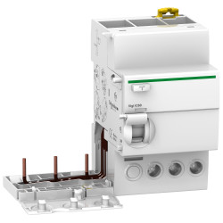 A9V41325 - Bloc différentiel Schneider Vigi iC60 triphasé 3P 25A 30mA Type AC - 3 modules - pour disjoncteur iC60 3P