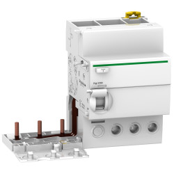 A9V61363 - Bloc différentiel Schneider Vigi iC60 triphasé 3P 63A 30mA Type Asi - 3 modules - pour disjoncteur iC60 3P