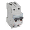 407505 Legrand DX3 - Disjoncteur bipolaire 4A 2P B4 6000A/10kA - Courbe B - 230V - À vis - 2 modules
