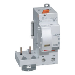 410401 - Bloc différentiel Legrand2P 40A 30mA - Type AC - 2M - Vis/vis - adaptable sur disjoncteur DX3 2P