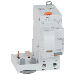 410413 - Bloc différentiel Legrand2P 40A 300mA - Type AC - 2M - Vis/vis - adaptable sur disjoncteur DX3 2P