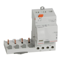 410500 - Bloc différentiel Legrand4P 63A 30mA - Type AC - 3M - Vis/vis - adaptable sur disjoncteur DX3 4P