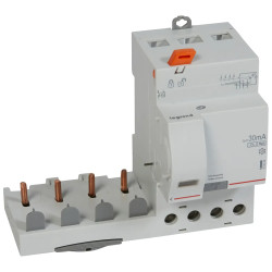 410534 - Bloc différentiel Legrand4P 63A 30mA - Type F - 3M - Vis/vis - adaptable sur disjoncteur DX3 4P