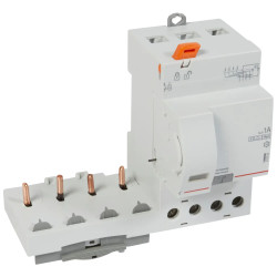 410560 - Bloc différentiel Legrand4P 63A 1000mA sélectif - Type F - 3M - Vis/vis - adaptable sur disjoncteur DX3 4P