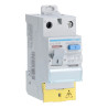 CFC764F - Interrupteur différentiel Hager bipolaire 1P+N 63A 300mA Type AC - Bornes décalées - Alimentation basse