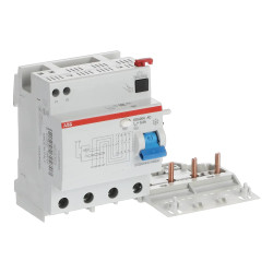 452063 - Bloc différentiel ABB tétrapolaire 4P 63A 300mA Type AC - DDA204 AC-63/0.3 - 2CSB204001R3630