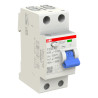 440061 - Interrupteur différentiel ABB bipolaire 2P 63A 30mA Type AC - F202 AC-63/0.03 - 2CSF202001R1630 - Auxiliarisable