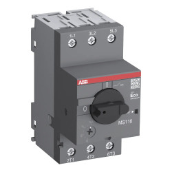 MS116-1.0 Disjoncteur moteur ABB MS116 réglable 0,63 à 1A triphasé - déclencheur magnéto-thermique - 141104 - 1SAM250000R1005