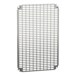 NSYMR64 Platine perforée Telequick pour fond de coffret Schneider 600x400 PanelSet PLM, S3D ou CRN