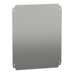 NSYMM54 Schneider - Plaque de montage pleine pour fond de coffret Schneider 500x400 - PanelSeT PLM, CRN ou S3D