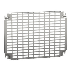 NSYMR34 Platine perforée Telequick pour fond de coffret Schneider 300x400 PanelSet S3D ou CRN