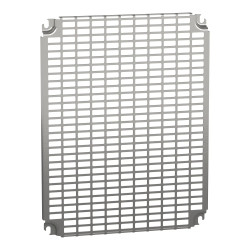 NSYMR54 Platine perforée Telequick pour fond de coffret Schneider 500x400 PanelSet PLM, S3D ou CRN