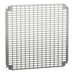 NSYMR55 Platine perforée Telequick pour fond de coffret Schneider 500x500 PanelSet S3D ou CRN