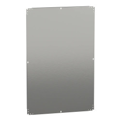 NSYMM128 Schneider - Plaque de montage pleine pour fond d'armoire Schneider 1200x800 ou 800x1200 - PanelSeT CRN ou S3D