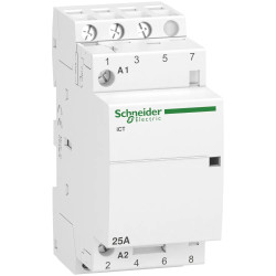 A9C20833 - Contacteur Schneider 25A tripolaire 3NO - Bobine 220V - 2 modules - Acti9 iCT 25A