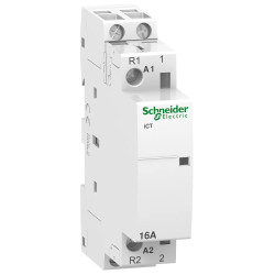 A9C22715 - Contacteur Schneider 16A bipolaire 1NO+1NF - Bobine 220V - 1 module - Acti9 iCT 16A