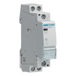 ESC225S - Contacteur Hager 25A bipolaire - Contacts 2NO - Bobine 220V - 1 module - Bornes à vis