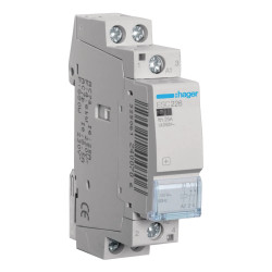 ESC226 - Contacteur Hager 25A bipolaire - Contacts 2NF - Bobine 220V - 1 module - Bornes à vis