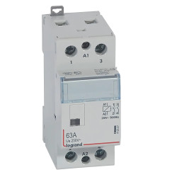 412527 - Contacteur Legrand 63A bipolaire - Contacts 2NO - Bobine 220V - 2 modules - CX³