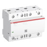 ESB100-40N-06 - Contacteur ABB 100A tétrapolaire 4NO - Silencieux - Bobine 220V AC/DC - 6 modules - 1SAE661111R0640