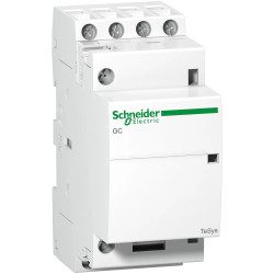 GC2540M5 - Contacteur Schneider 25A tétrapolaire 4NO - Bobine 220V - 2 modules - TeSys GC 25A