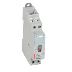 412514 - Contacteur heures creuses Legrand pour chauffe eau25A -bobine 24V AC - 25A - 2NO - 1 module