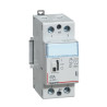 412545 - Contacteur chauffe eau Legrand 40A - 2NO - bobine 220V - avec commande manuelle - 2 modules