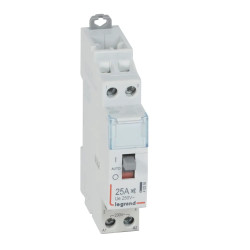 412558 - Contacteur jour nuit silencieux Legrand 25A - bobine 220V - contact 2NO - 1 module pour chauffe eau monophasé
