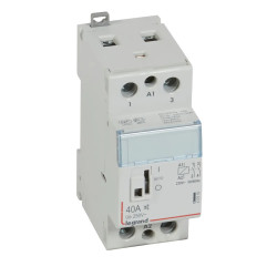 412559 - Contacteur chauffe eau silencieux Legrand 40A - bobine 220V - contact 2NO - 2 modules - pour cumulus monophasé