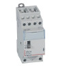 412561 - Contacteur heures creuses triphasé Legrand silencieux 4P - 25A bobine 220V - contact 4NO - 2 modules