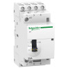 A9C21134 - Contacteur jour nuit Schneider triphasé 4P 25A - 4NO - 24V AC - commande manuelle - Acti9 iCT