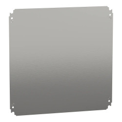 NSYMM55 Schneider - Plaque de montage pleine pour fond de coffret Schneider 500x500 - PanelSeT CRN ou S3D