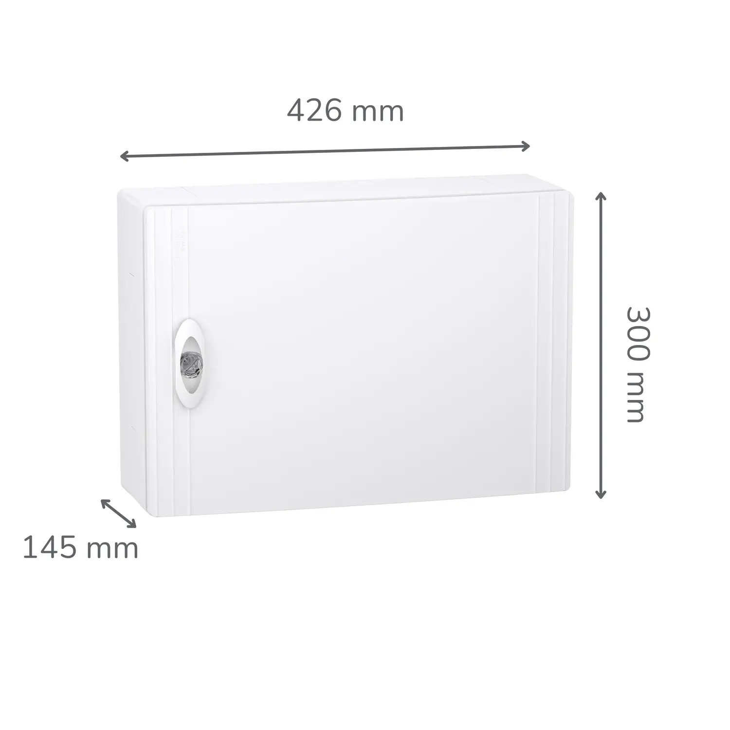LVSXQ118 Tableau électrique 18 modules 1 rangée Schneider PrismaSeT XS avec porte - Avec bornier de terre