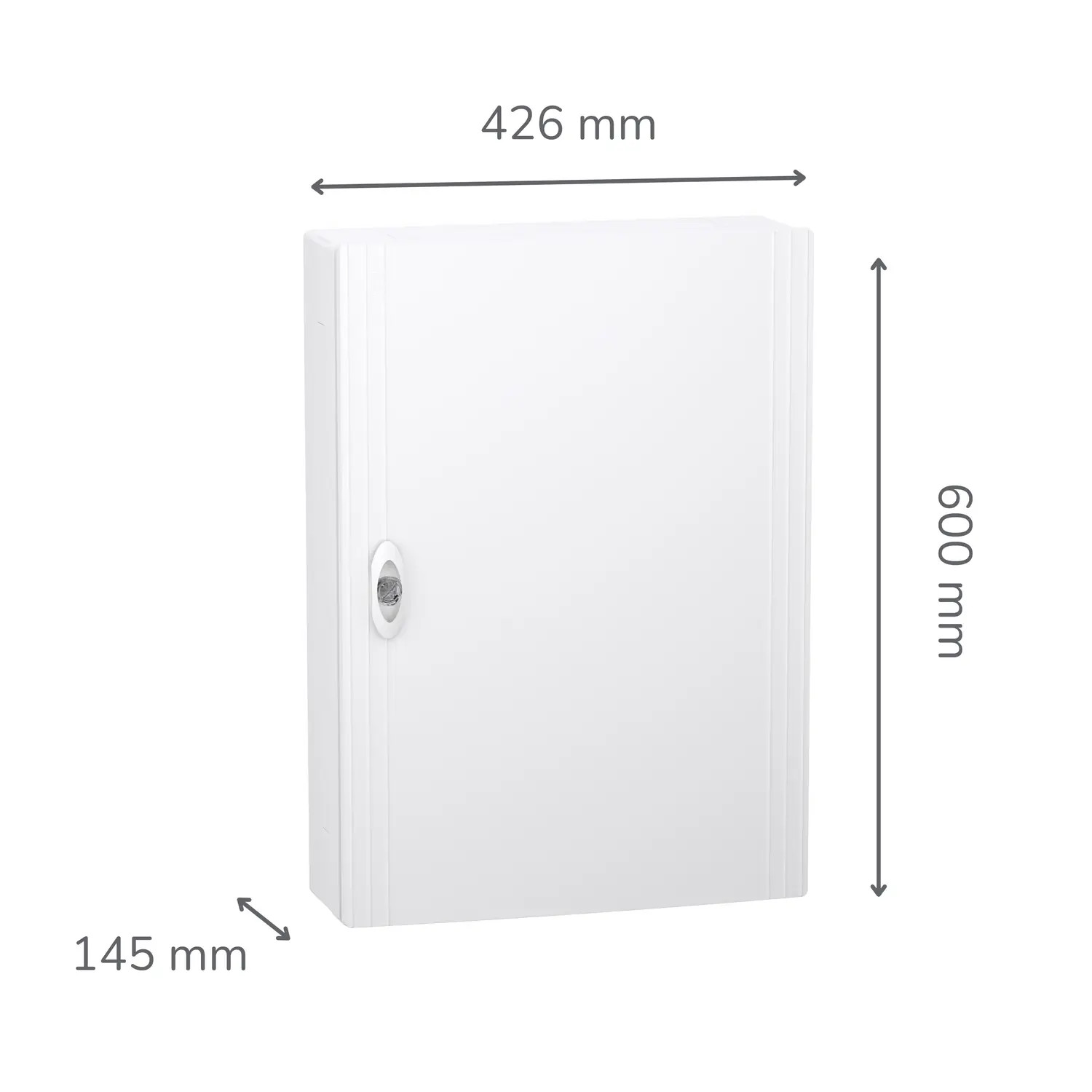 LVSXQ318 Tableau électrique 3 rangées de 18 modules Schneider PrismaSet XS- Avec porte - Avec bornier de terre