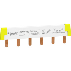 A9XPH106 Schneider - Peigne unipolaire pour disjoncteur 1P - Pas 18mm - 6 modules - Acti9