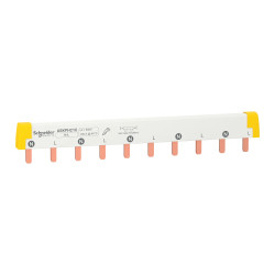 A9XPH210 Schneider - Peigne bipolaire 2P pour disjoncteur 2P - Pas 18mm - 10 modules (5x disj 2P) - Acti9 iC60