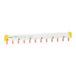 A9XPH212 Schneider - Peigne bipolaire 2P pour disjoncteur 2P - Pas 18mm - 12 modules (6x disj 2P) - Acti9 iC60