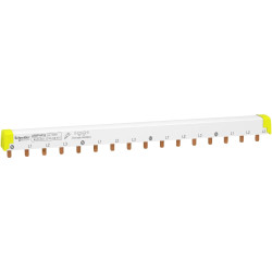 A9XPH416 Schneider - Peigne tétrapolaire 4P pour disjoncteur 4P - Pas 18mm - 16 modules (4x disj 4P) - Acti9 iC60
