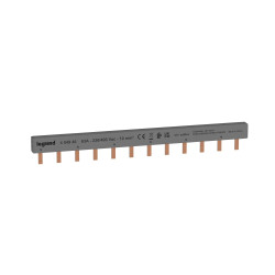 404946 Legrand - Peigne bipolaire 12 modules pour disjoncteur 2P - Pas 18mm - 6x disjoncteurs - HX3