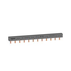 404951 Legrand - Peigne triphasé pour disjoncteur 3P - Pas 18mm - 12 modules - 4x disjoncteur 3P - HX3