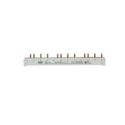 PS4/12 ABB - Peigne tétrapolaire pour disjoncteur 4P - 12 modules - 10mm² - 63A - 2CDL240101R1012 - A965605