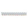 KBN663A Hager - Barre de pontage 3P+N ou répartition équilibrée tétra vers disjoncteur 1P+N - 12 modules - 10mm² - 63A