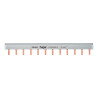 KB263A Hager - Peigne bipolaire pour disjoncteur 2P - 12 modules - 10mm² - 63A - Bornes alignées