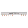 KB363C Hager - Peigne triphasé pour disjoncteur 3P - 24 modules - 10mm² - 63A - Bornes alignées