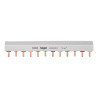 KB463C Hager - Peigne tétrapolaire pour disjoncteur 4P - 24 modules - 10mm² - 63A - Bornes alignées