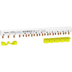 R9PXH413 - Peigne Schneider Resi9 3P+N vers 1P +N - 13 modules 63A pour disjoncteurs 1P+N et interrupteur différentiel 4P