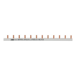 PS1/12 Peigne ABB unipolaire 1P 12 modules 10mm² pour disjoncteur phase neutre 1P+N ou unipolaire