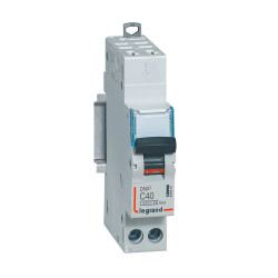 406887 Legrand DNX3 - Disjoncteur phase + neutre 1P+N C40 - 4500A/6kA - Bornes AUTO + vis - Courbe C - 40A - 230V